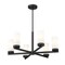 Z-Lite Danica 6 Light Chandelier, 26in. W x 12.5in. H, Matte Black 3044-6MB - alternate 7